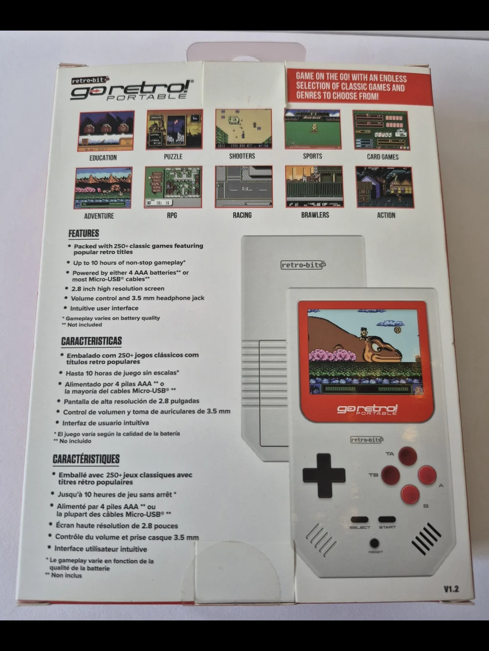 retro-bit GoRetro! Portable Handheld Game - BRAND NEW